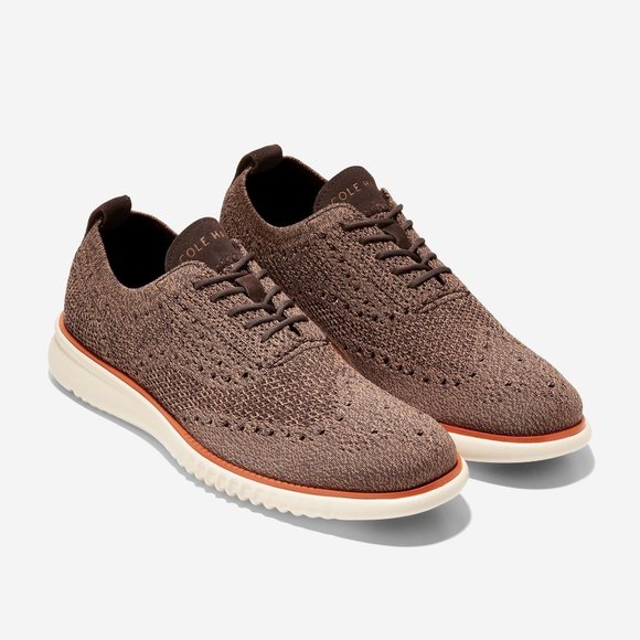 Cole Haan Men's 2.Zerogrand Brown Stitchlite Oxford Shoes - 11.5M - New in Box - Picture 9 of 12